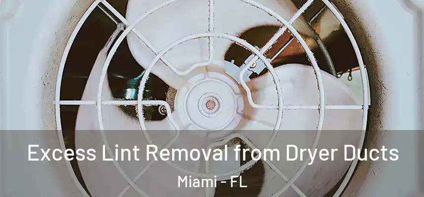 Excess Lint Removal from Dryer Ducts Miami - FL